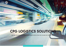 Tablet Screenshot of cpg-logistics.com